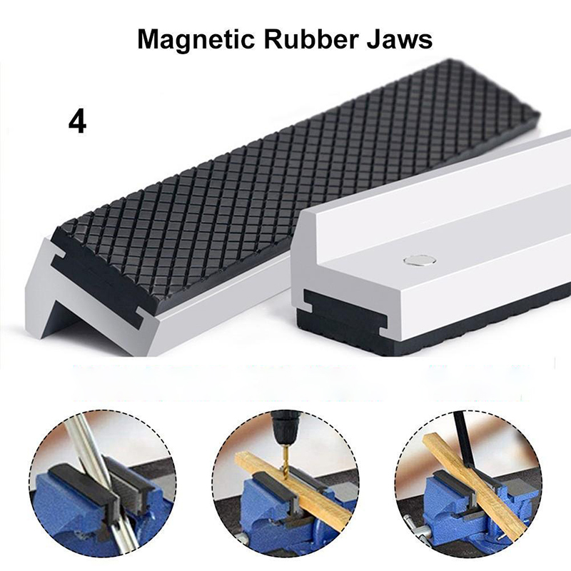 Woodworking Vise Types - Magnetic Vise V Type Vice Protectors
