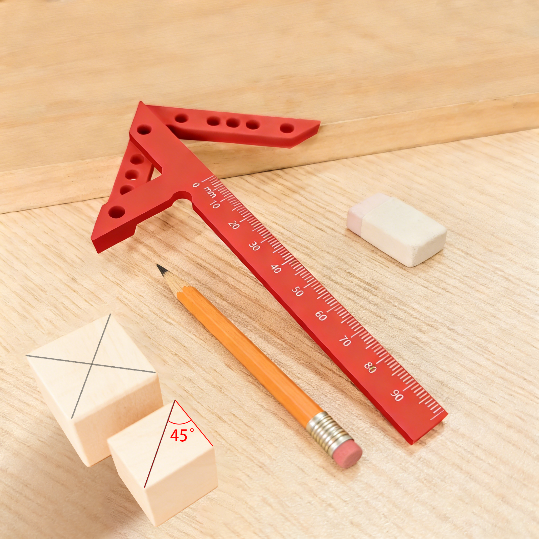 Woodworking Basic Tools - Woodworking Center Line Scriber Multi-function Plastic