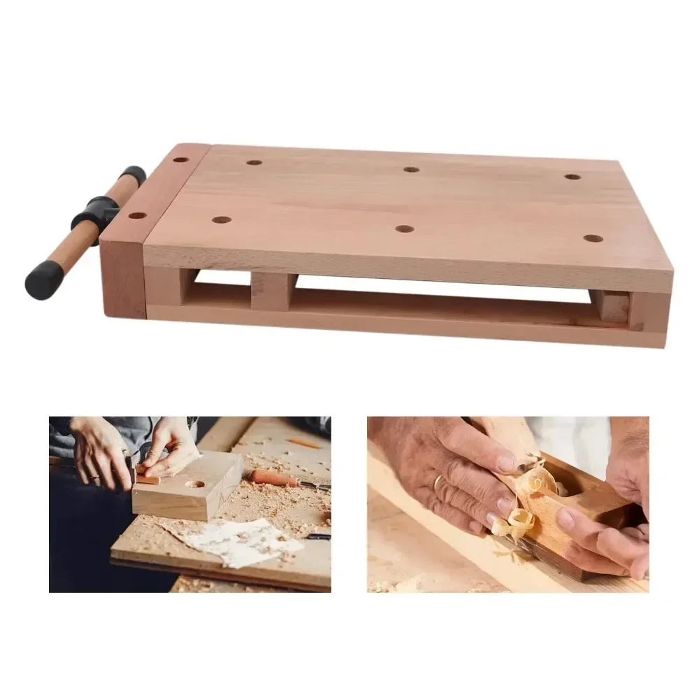 Woodworking Quick Release Vise - Hard Wood Workbench Desktop, Quick Release