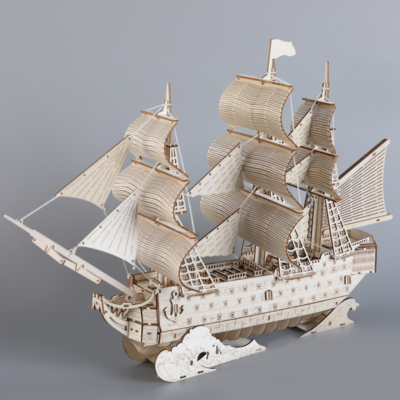 DIY 3D Wooden Puzzles HMS Vict – Woodworking Kits For Kids recenzja i cena
