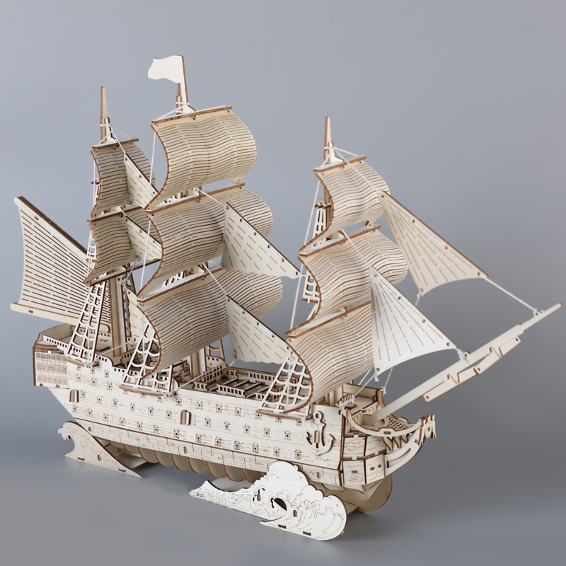 DIY 3D Wooden Puzzles HMS Vict – Woodworking Kits For Kids recenzja i cena
