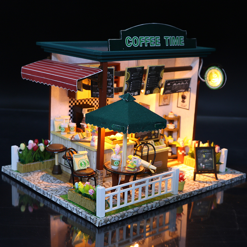 DIY Miniature Wooden Dollhouse – Woodworking Kits For Kids recenzja i cena
