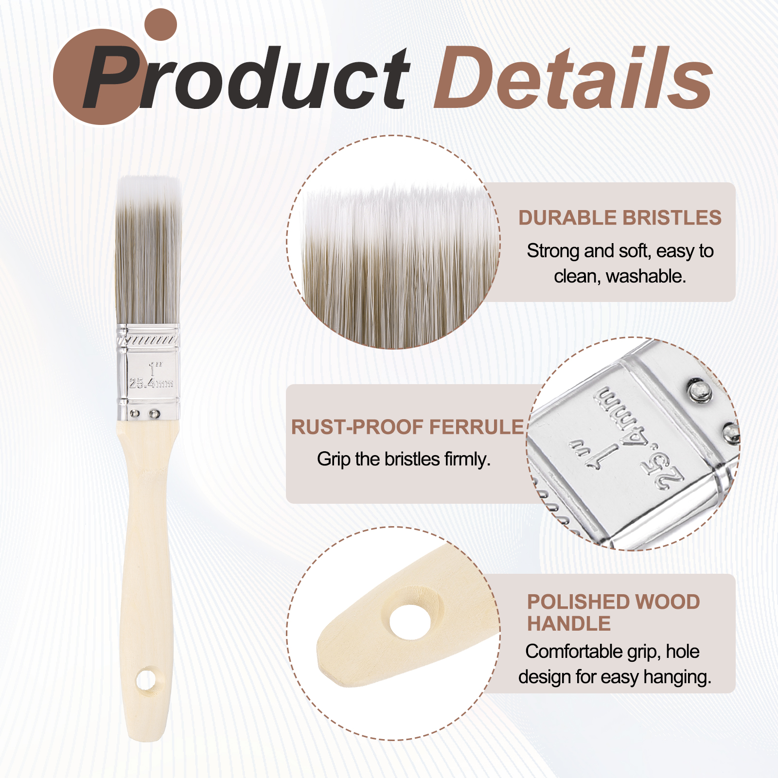 5-12Pcs Paint Brush Flat/Angle – Woodworking Oil recenzja i cena