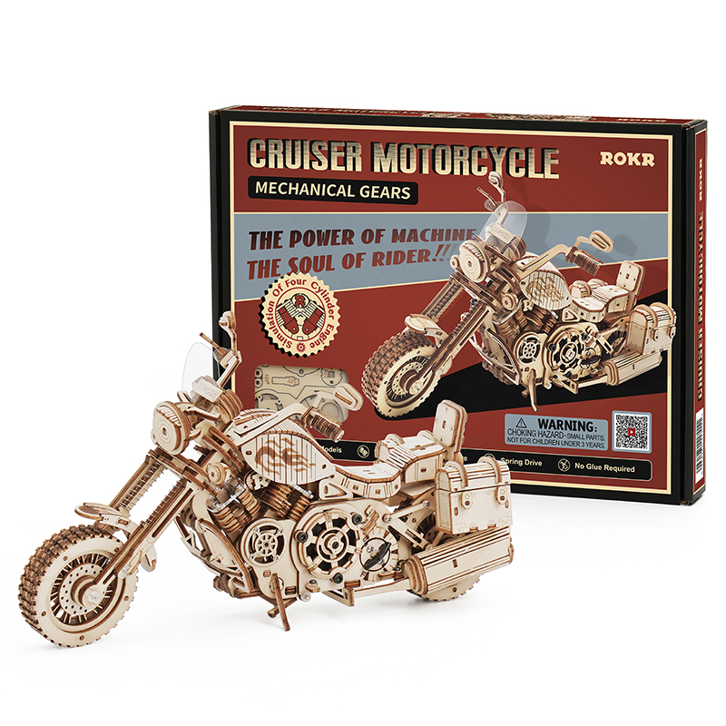Robotime Motorcycle Puzzle 3D  – Woodworking Kits For Kids recenzja i cena