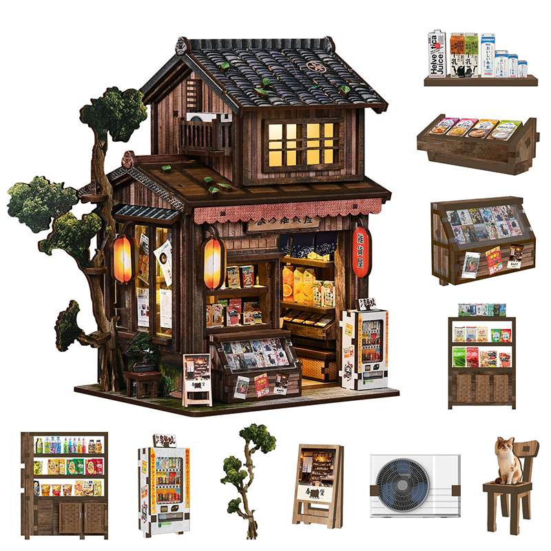 DIY Wooden Kasuga Grocery Stor – Woodworking Kits For Kids recenzja i cena