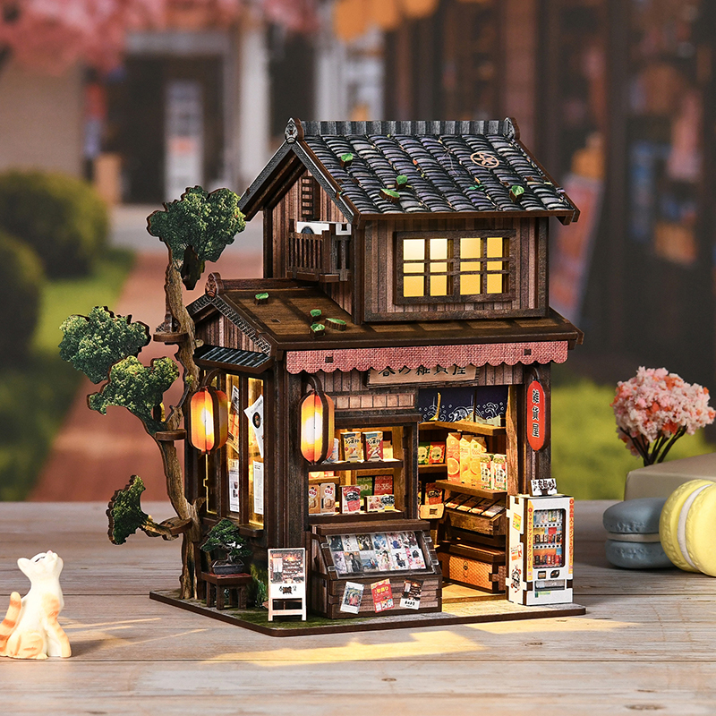 DIY Wooden Kasuga Grocery Stor – Woodworking Kits For Kids recenzja i cena