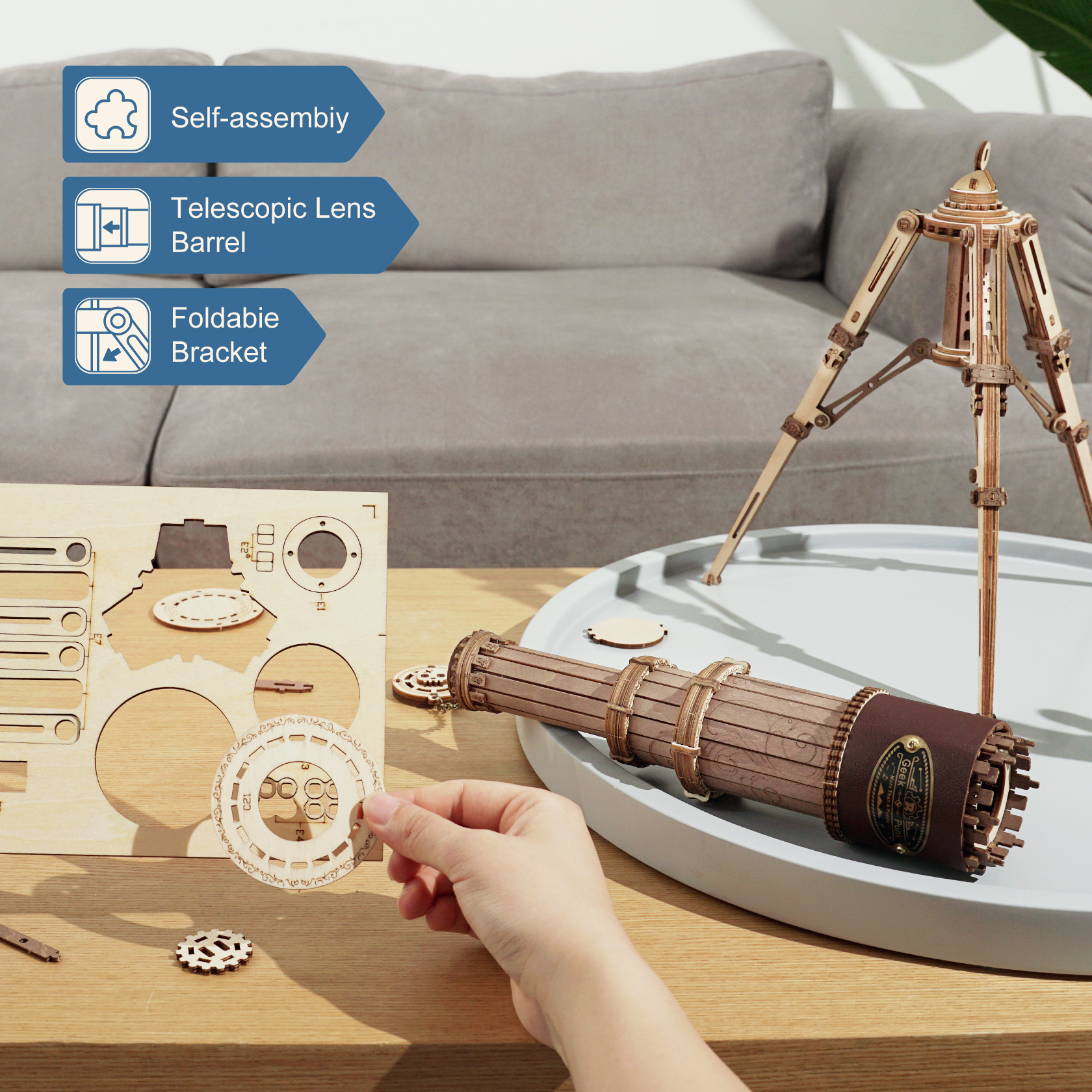 Robotime Rokr 1:1 DIY 314pcs T – Woodworking Kits For Kids recenzja i cena