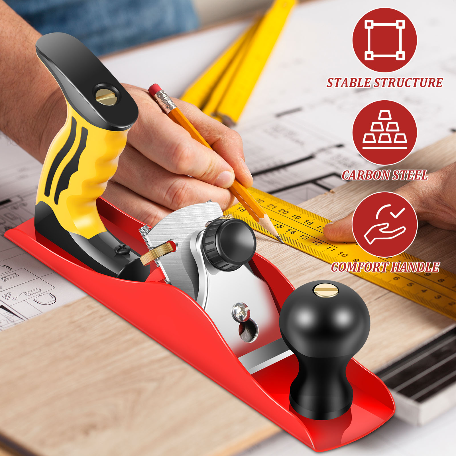Wood Hand Planer Set Hand Tool – Woodworking Shop recenzja i cena