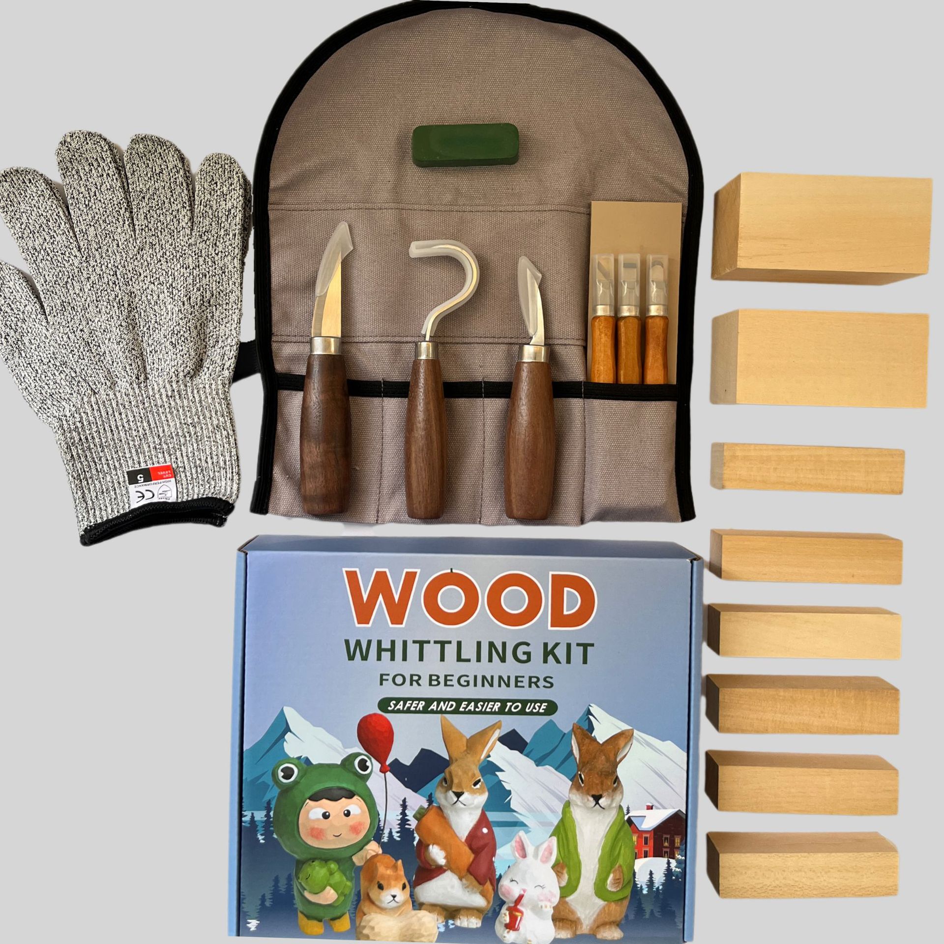 Carving Knife Gift Box Set 21- – Woodworking Gifts recenzja i cena