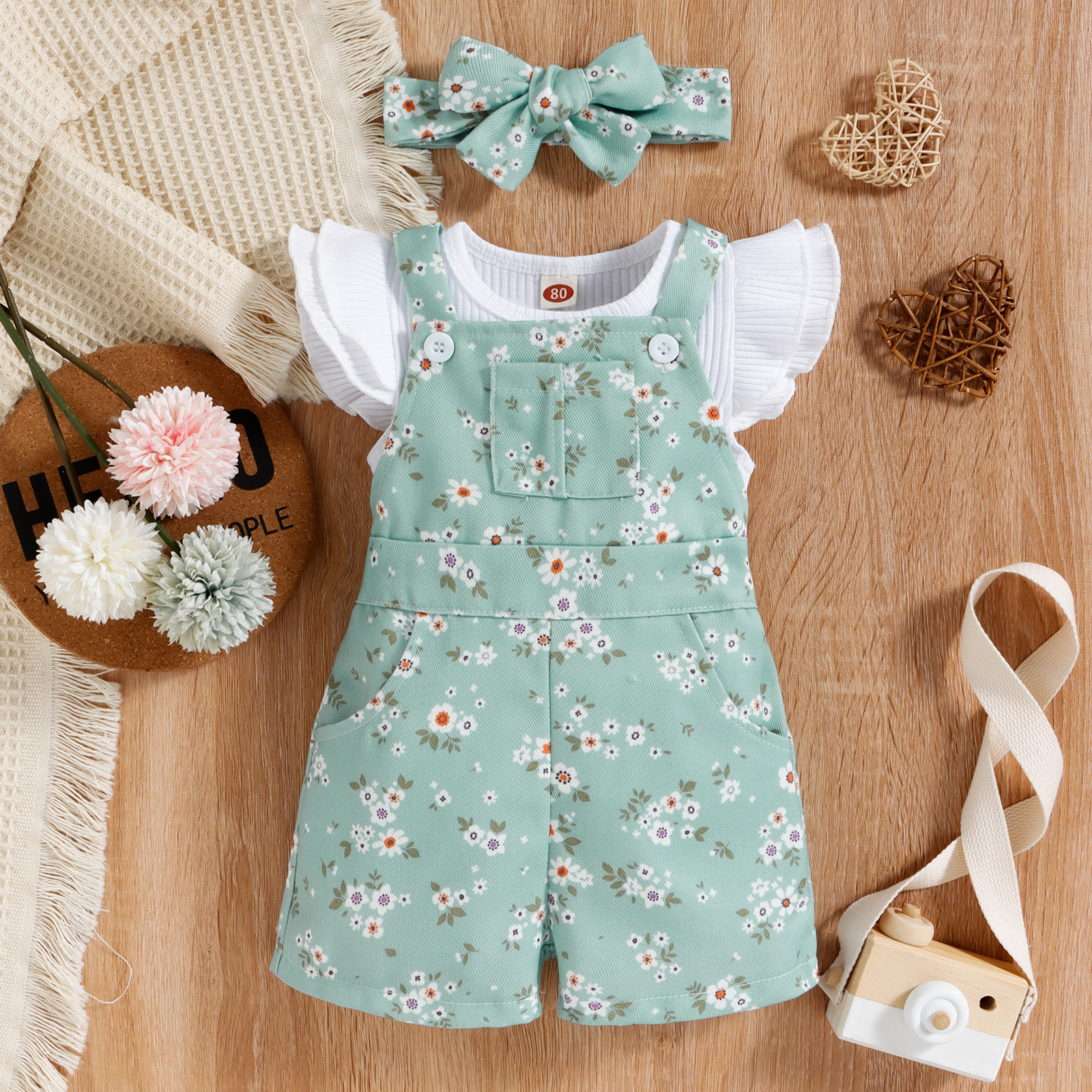 Girls' Sisters' Summer New Cot – Woodworking Overalls recenzja i cena