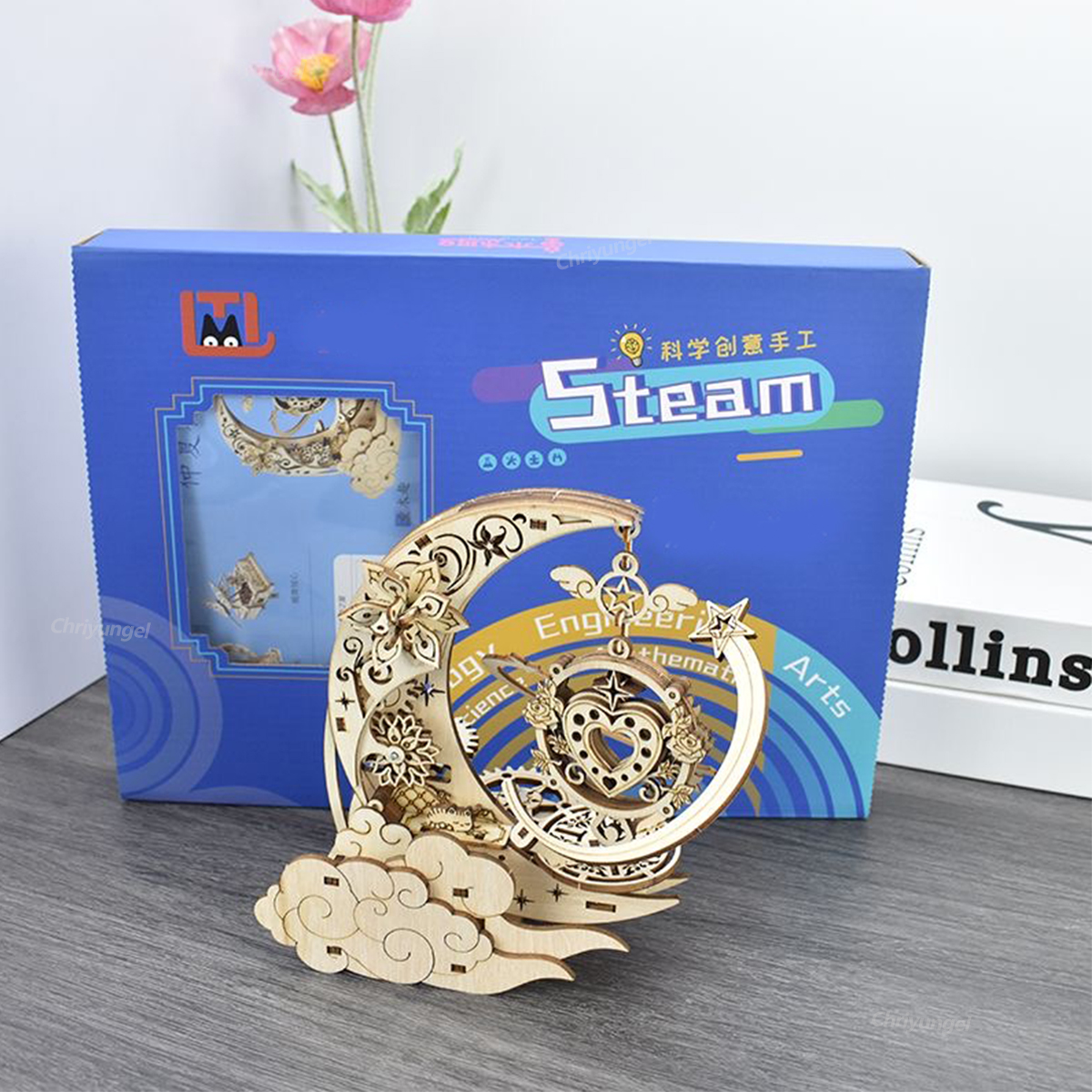 3D Wooden Puzzle Moon Star Mod – Woodworking Kits For Kids recenzja i cena