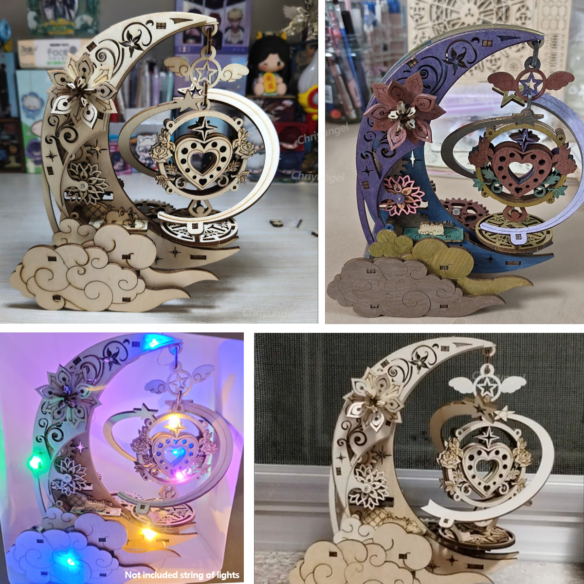 3D Wooden Puzzle Moon Star Mod – Woodworking Kits For Kids recenzja i cena