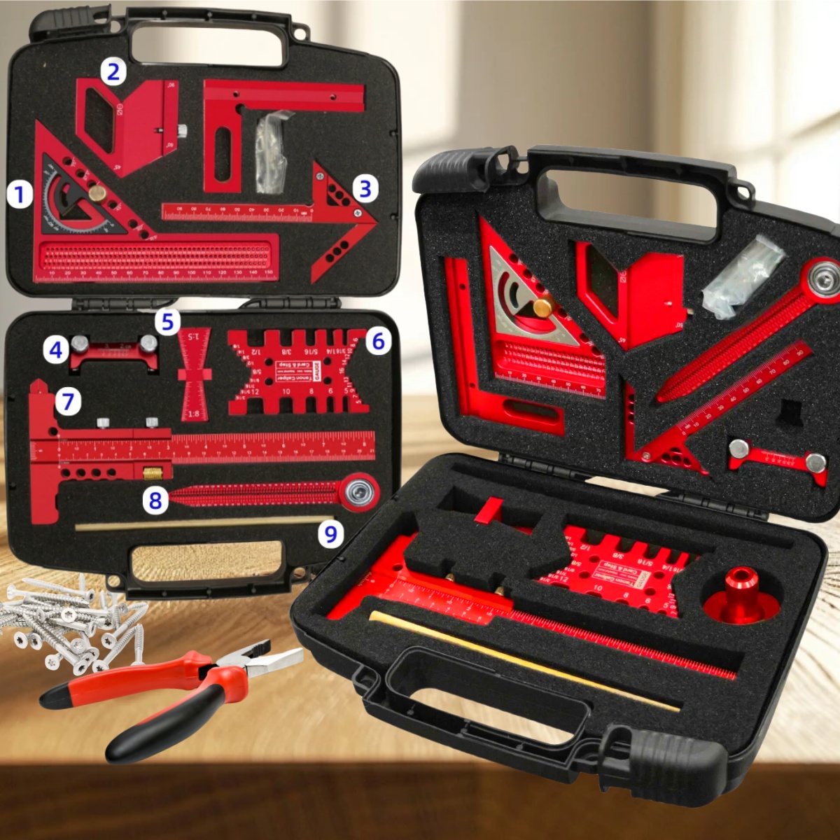 9pcs/10pcs Woodworking Measuri – Woodworking Free Plans recenzja i cena