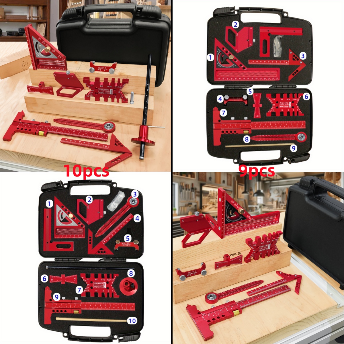 9pcs/10pcs Woodworking Measuri – Woodworking Free Plans recenzja i cena