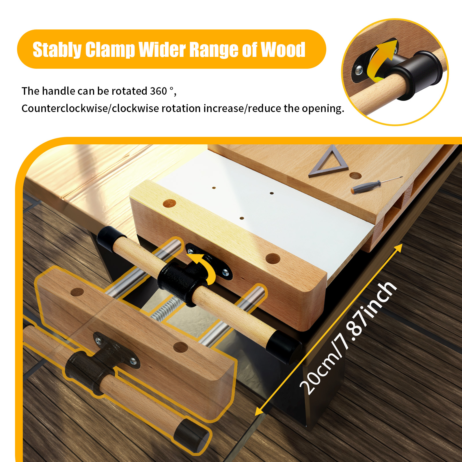 Beech Wood Vise Workbench, Woo – Woodworking Quick Release Vise recenzja i cena