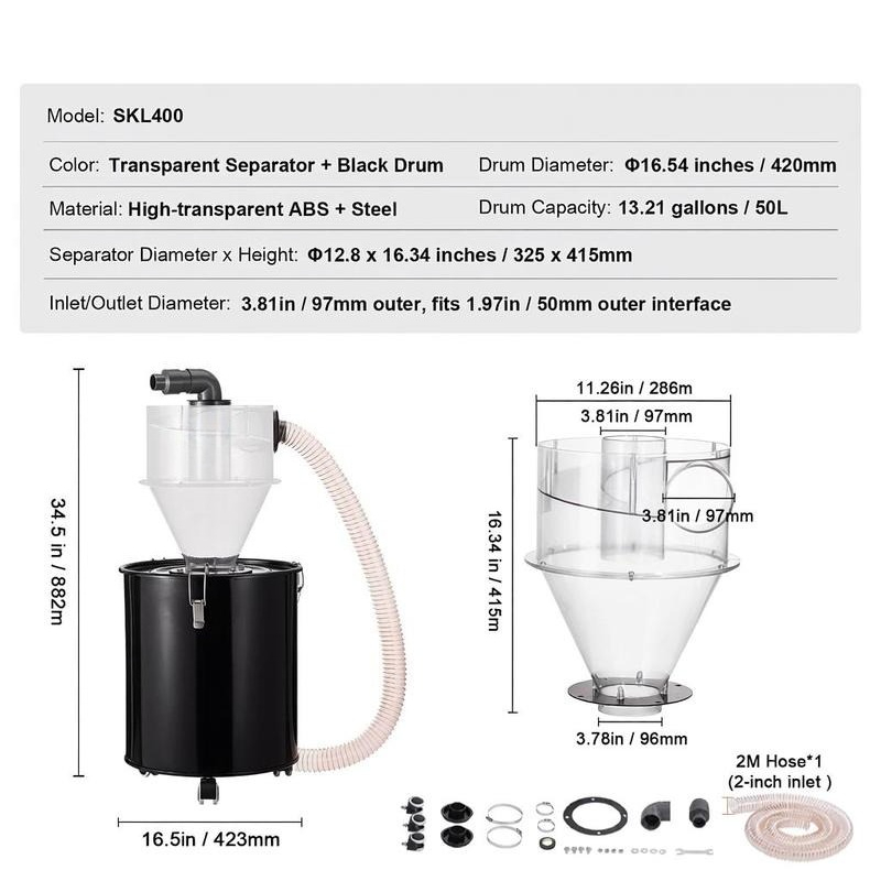 Particle Interceptor 13.21 Gal – Woodworking Shop recenzja i cena