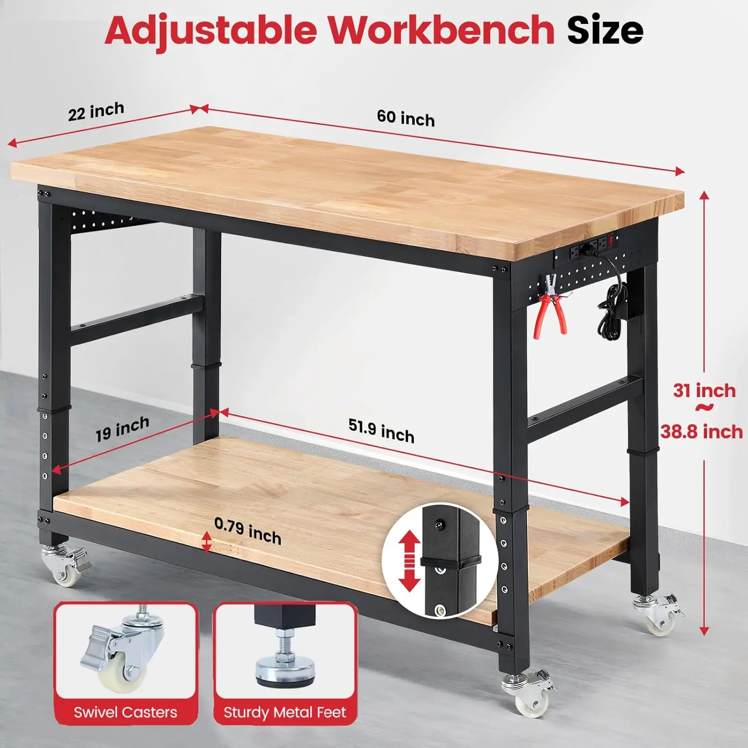 ENJOYWOOD Work Table for Garag – Woodworking Shop recenzja i cena