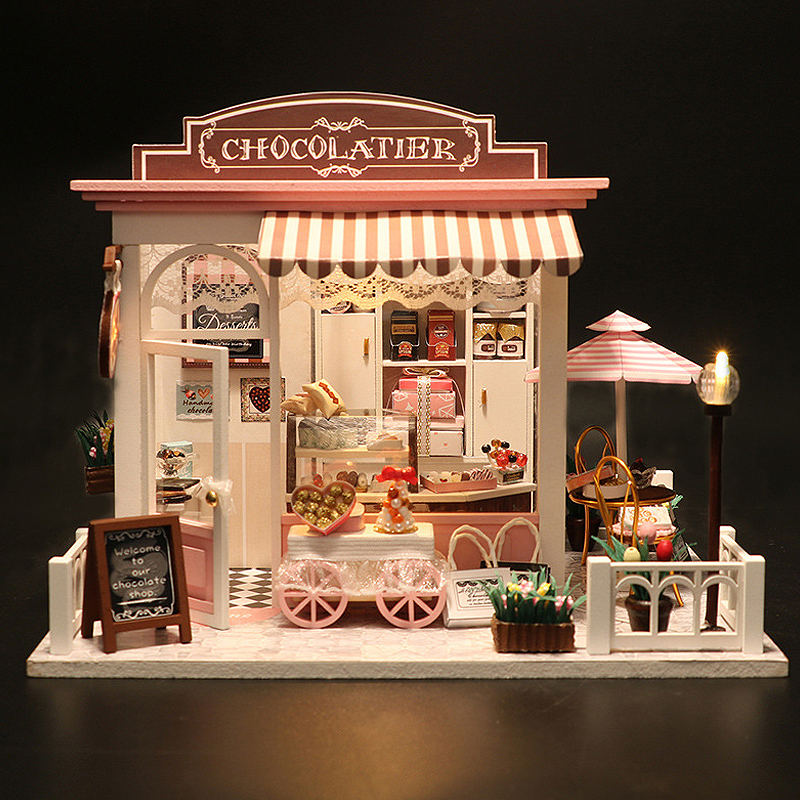 DIY Miniature Dollhouse Kit 3D – Woodworking Kits For Kids recenzja i cena