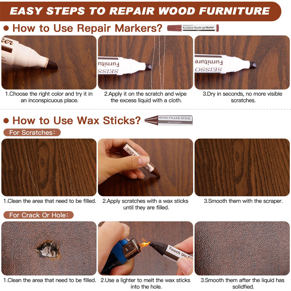 SEISSO 25Pcs Wood Furniture Re – Woodworking Oil recenzja i cena