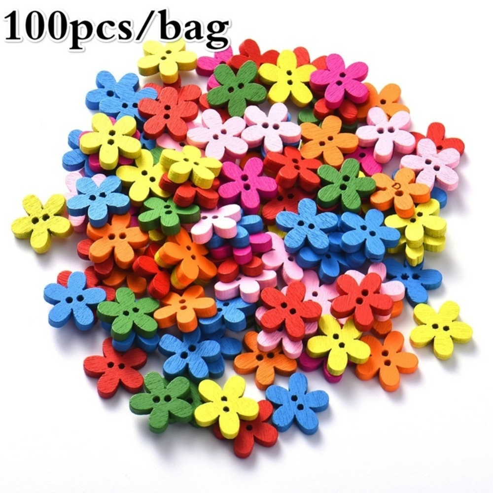 100 Pcs 2-hole Mixed Flower Wo – Woodworking Z Clips recenzja i cena