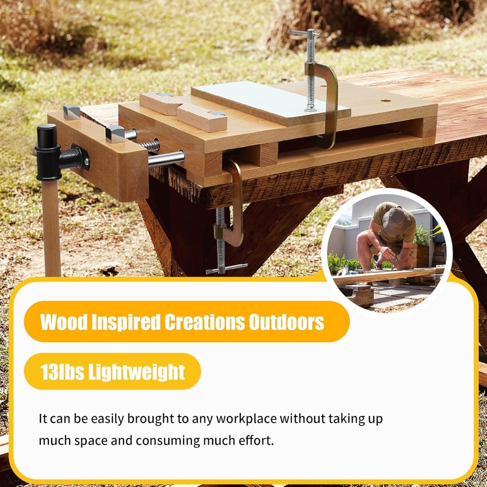 Hard Wood Workbench Desktop, Q – Woodworking Quick Release Vise recenzja i cena